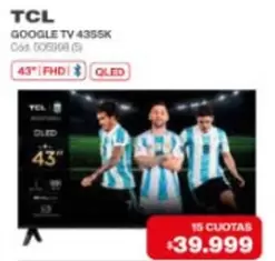 TCL - GOOGLE TV 43S5K