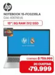 HP - NOTEBOOK 15-FC0235LA