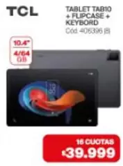 TCL - TABLET TAB10 +FLIPCASE+ KEYBORD