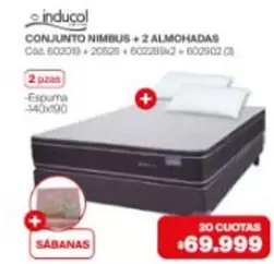Inducol - CONJUNTO NIMBUS + 2 ALMOHADAS