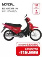 Mondial - LD MAX RT 110 Cód. 105-489(5)