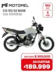 Motomel - CG 150 S2 BASE Cod. 105408(9)