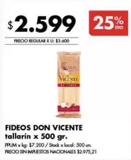 Don Vicente - tallarín