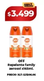 Off - Repelente family aerosol x165ml