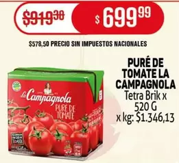La Campagnola - PURÉ DE TOMATE LA CAMPAGNOLA