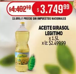 Legítimo - ACEITE GIRASOL