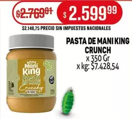 King - PASTA DE MANI CRUNCH
