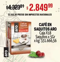 Aro - CAFÉ EN SAQUITOS