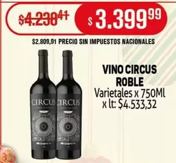Circus - VINO ROBLE