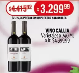 Callia - Varietales x 740 ML