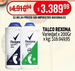Rexona - TALCO