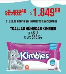 Kimbies - TOALLAS HÚMEDAS