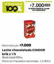 Cindor - Leche chocolatada