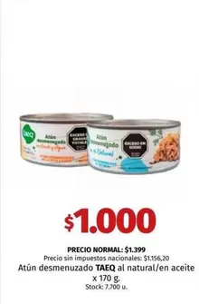 X$ - Atún desmenuzado al natural/en aceite
