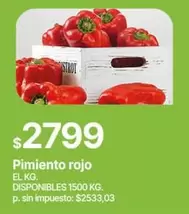 Rojo - Pimiento rojo