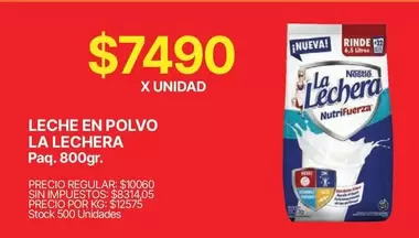 La Lechera - LECHE EN POLVO