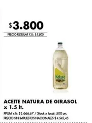 Natura - ACEITE DE GIRASOL