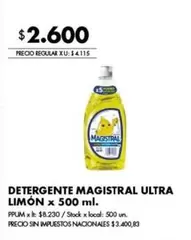 Magistral - DETERGENTE MAGISTRAL ULTRA LIMÓN