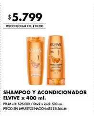 Elvive - SHAMPOO Y ACONDICIONADOR