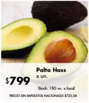 X$ - Palta Hass