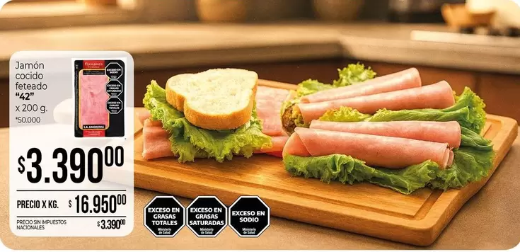 42 - Jamón cocido feteado