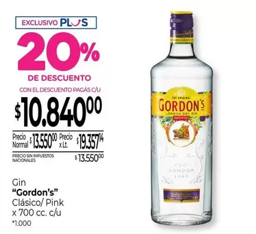 Gordon's - Clásico/Pink