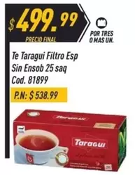 Taraguí - Filtro Esp Sin Ensob 25 saq