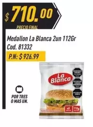 La Blanca - Medallon 2un 112Gr