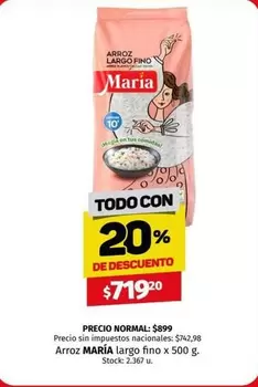 María - Arroz largo fino