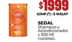 Sedal - Shampoo y Acondicionador