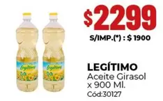 Legítimo - Aceite Girasol