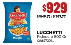 Lucchetti - Fideos x 500 Gr.
