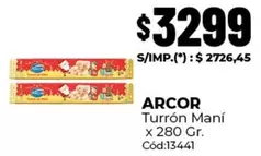 Arcor - Turrón Maní