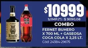 Coca cola - FERNET + GASEOSA