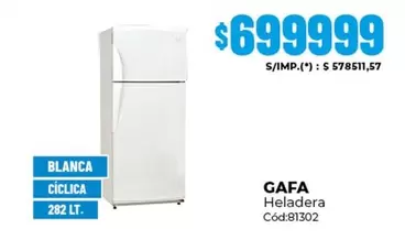 Gafa - Heladera Cód:81302