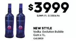 New Style - Vodka Evolution Bubble Gum x 1L