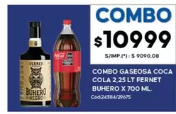Coca cola - GASEOSA COCA COLA 2,25 LT FERNET BUHERO X 700 ML