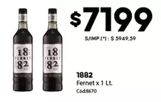 1882 - Fernet x 1 Lt.