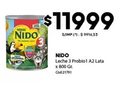 Nido - Leche 3 Probio1 A2 Lata