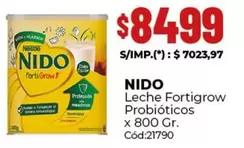 Nido - Leche Fortigrow Probióticos