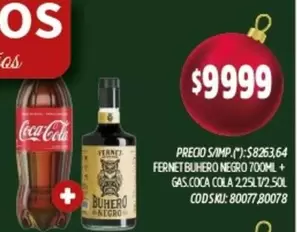 Coca cola - BUHERO NEGRO 700ML + COCA COLA