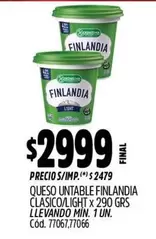 Finlandia - QUESO UNTABLE CLASICO/LIGHT