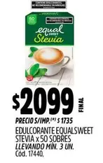 Equalsweet - STEVIA X 50 SOBRES