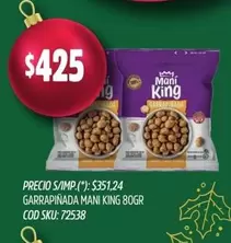 King - GARRAPIÑADA MANI KING 80GR