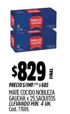 Nobleza Gaucha - MATE COCIDO x 25 SAQUITOS