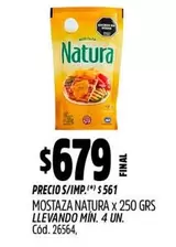Natura - MOSTAZA NATURA