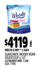 Woody - ROPA CELESTE D/P x 3 LT