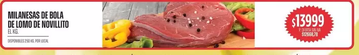 MILANESAS DE BOLA DE LOMO DE NOVILLITO