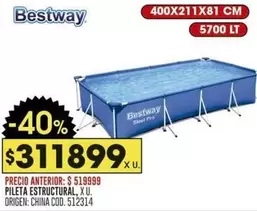Bestway - PILETA ESTRUCTURAL
