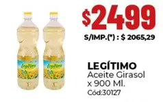 Legítimo - Aceite Girasol